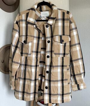 Lucky Brand Oversized Plaid Shacket - Women's Medium
